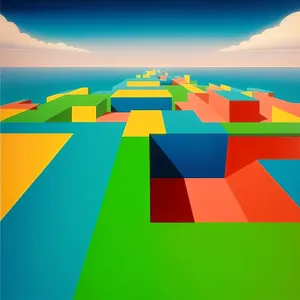 Patriotic Country Sign Graphic: Artfully Designed Wallpaper Shape