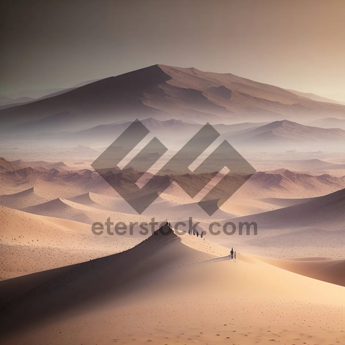 Picture of Dry Dune Landscape Under Scorching Sun