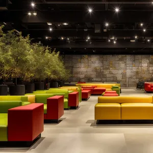 Modern Luxury Hall with Stylish Furniture and Lighting