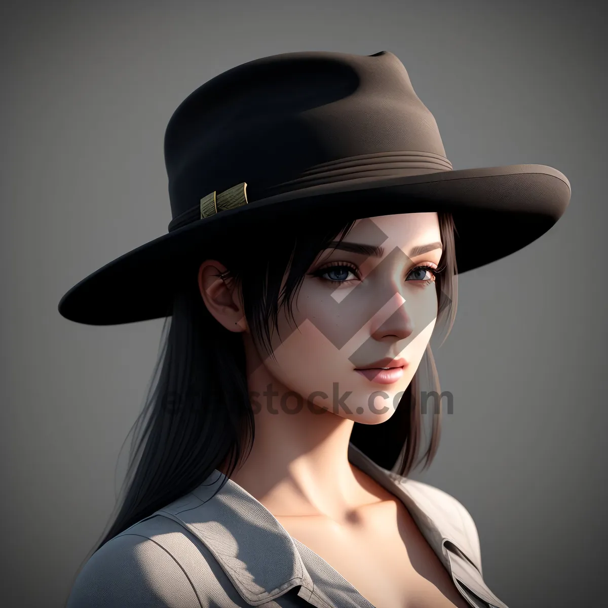 Picture of Stylish Cowboy Hat for Fashionable Portrait