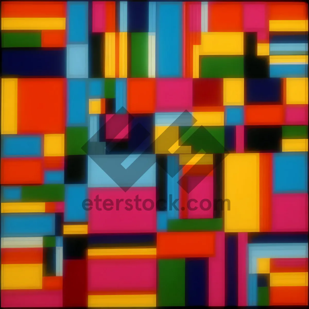 Picture of Vibrant Pixel Mosaic Design