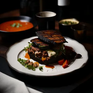 Grilled Steak and Vegetable Salad Platter