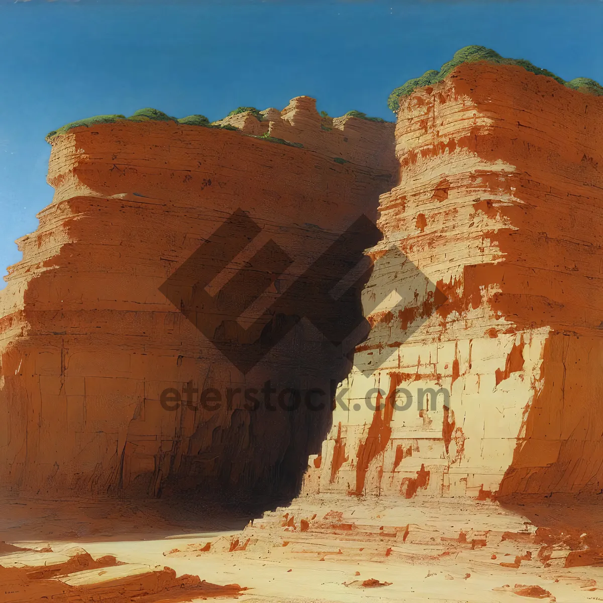 Picture of Desert Canyon Cliff Dwelling Landscape