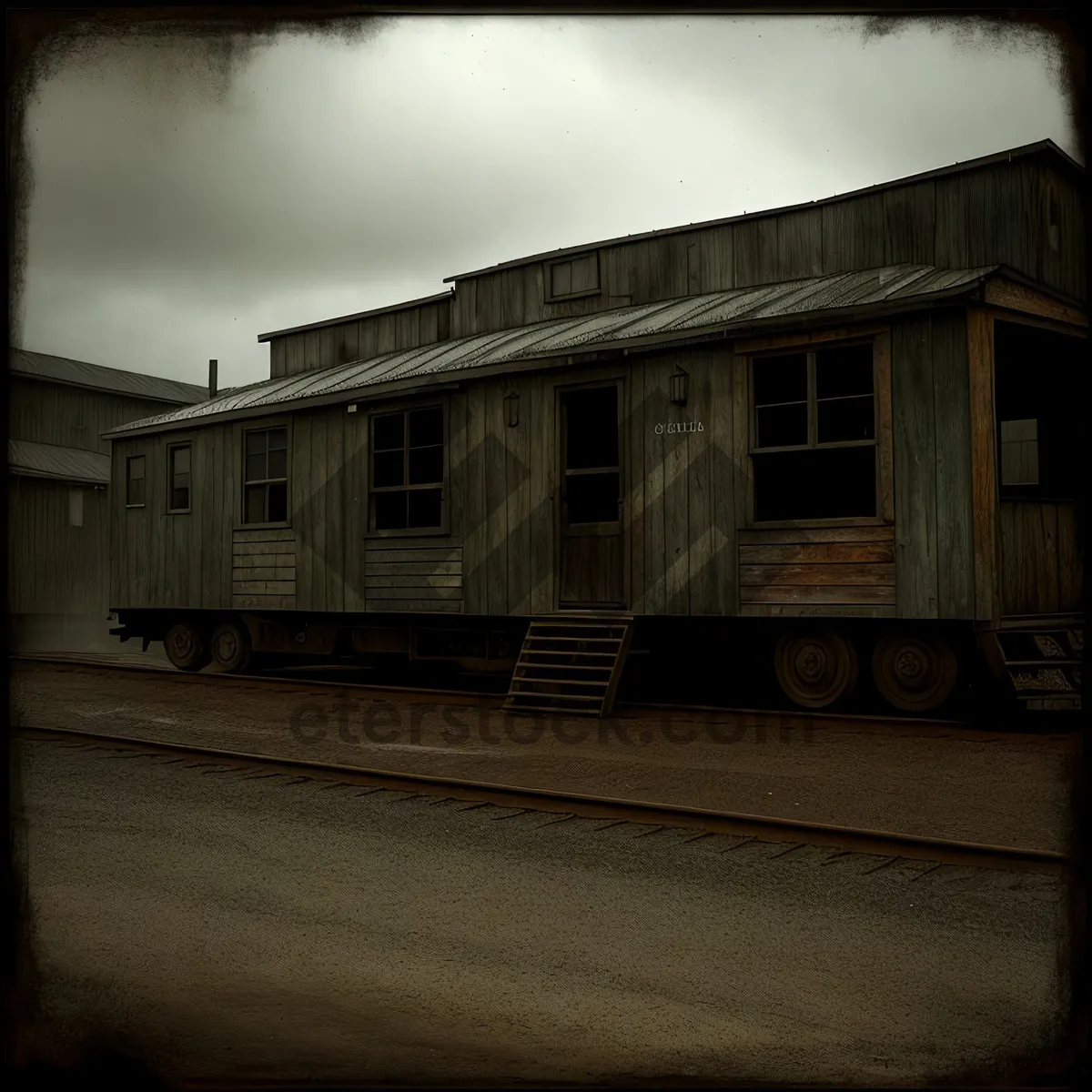 Picture of Vintage Mobile Home: Classic Wheeled Housing