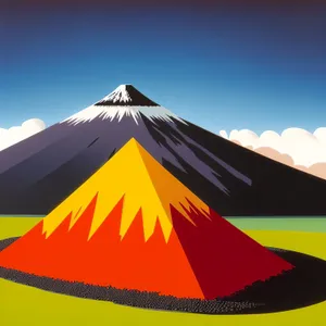 Flag on Dunes with Canvas Tent