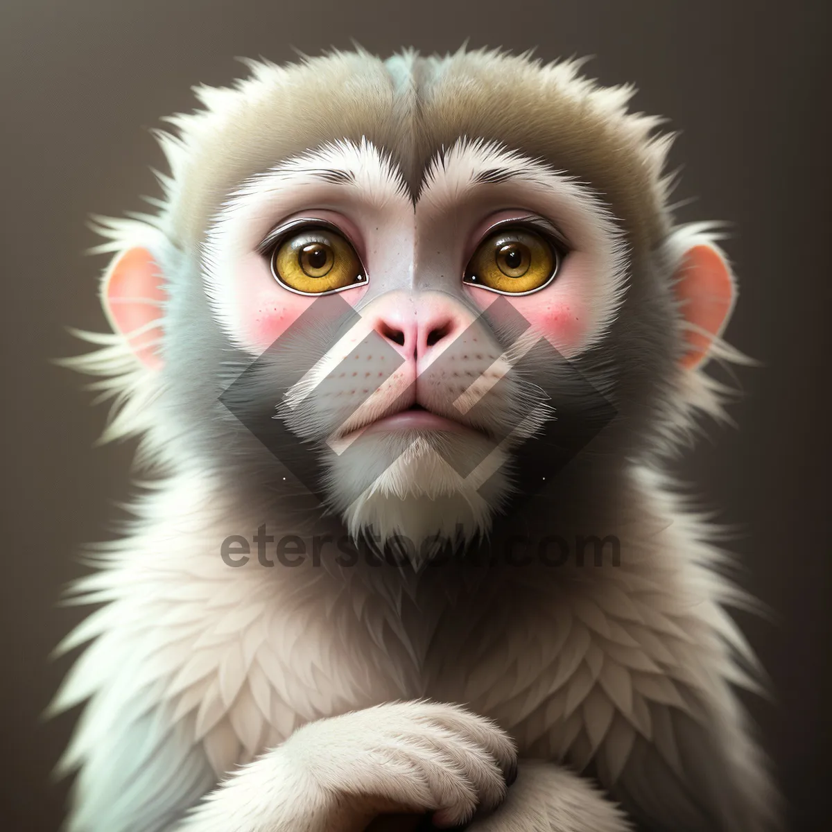 Picture of Cute Feline Kitty with Expressive Eyes
