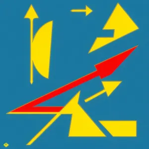 Graphic Lightning Flag Icon Design