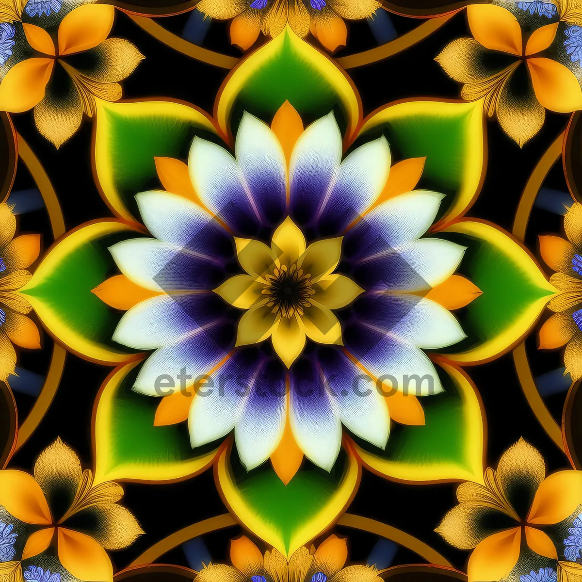 Picture of Vibrant Lotus Bloom: Summer Floral Design