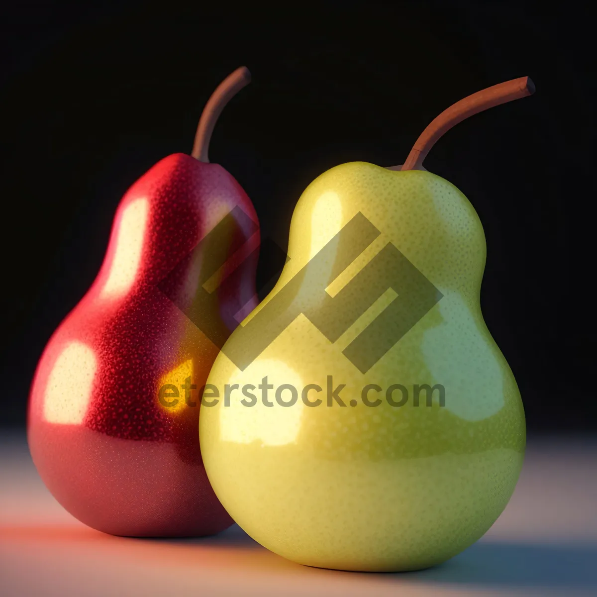 Picture of Fresh and Juicy Pear: A Vitamin-Rich, Healthy Edible Fruit