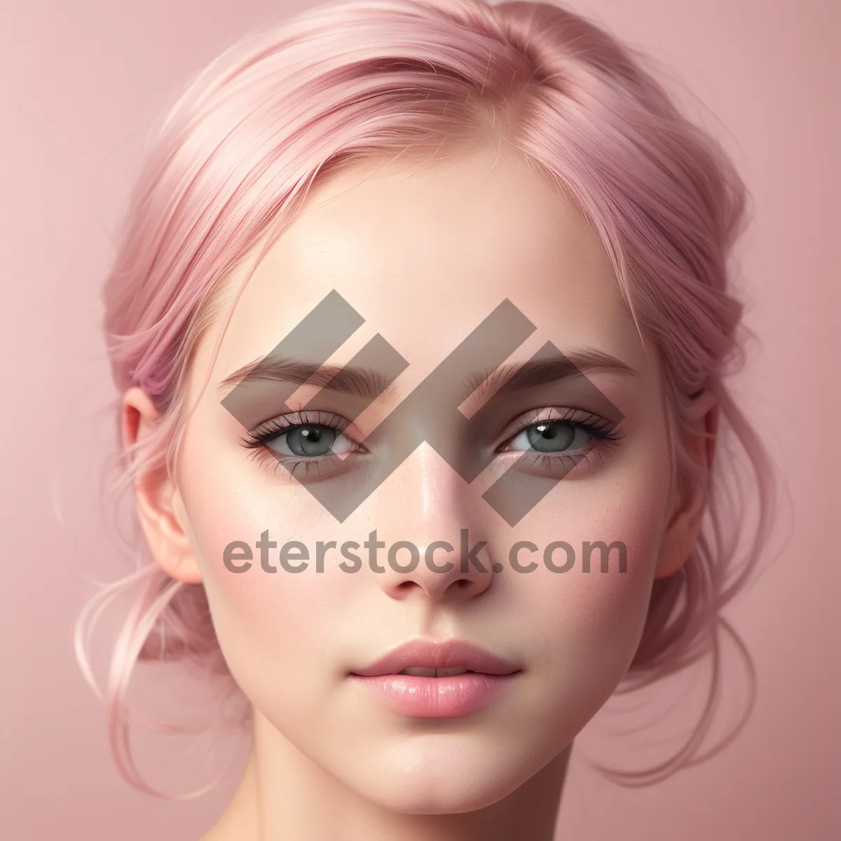 Picture of Captivating Beauty: Glamorous Attractive Model With Elegant Makeup