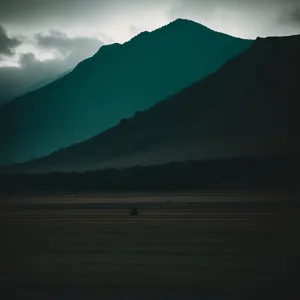 Highland Sunset Over Serene Mountain Lake