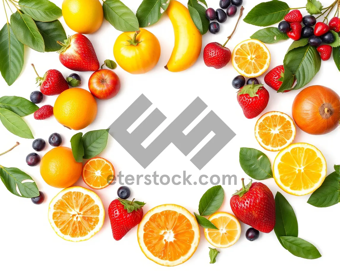 Picture of Fruit Salad with Fresh Berries and Citrus Slices.