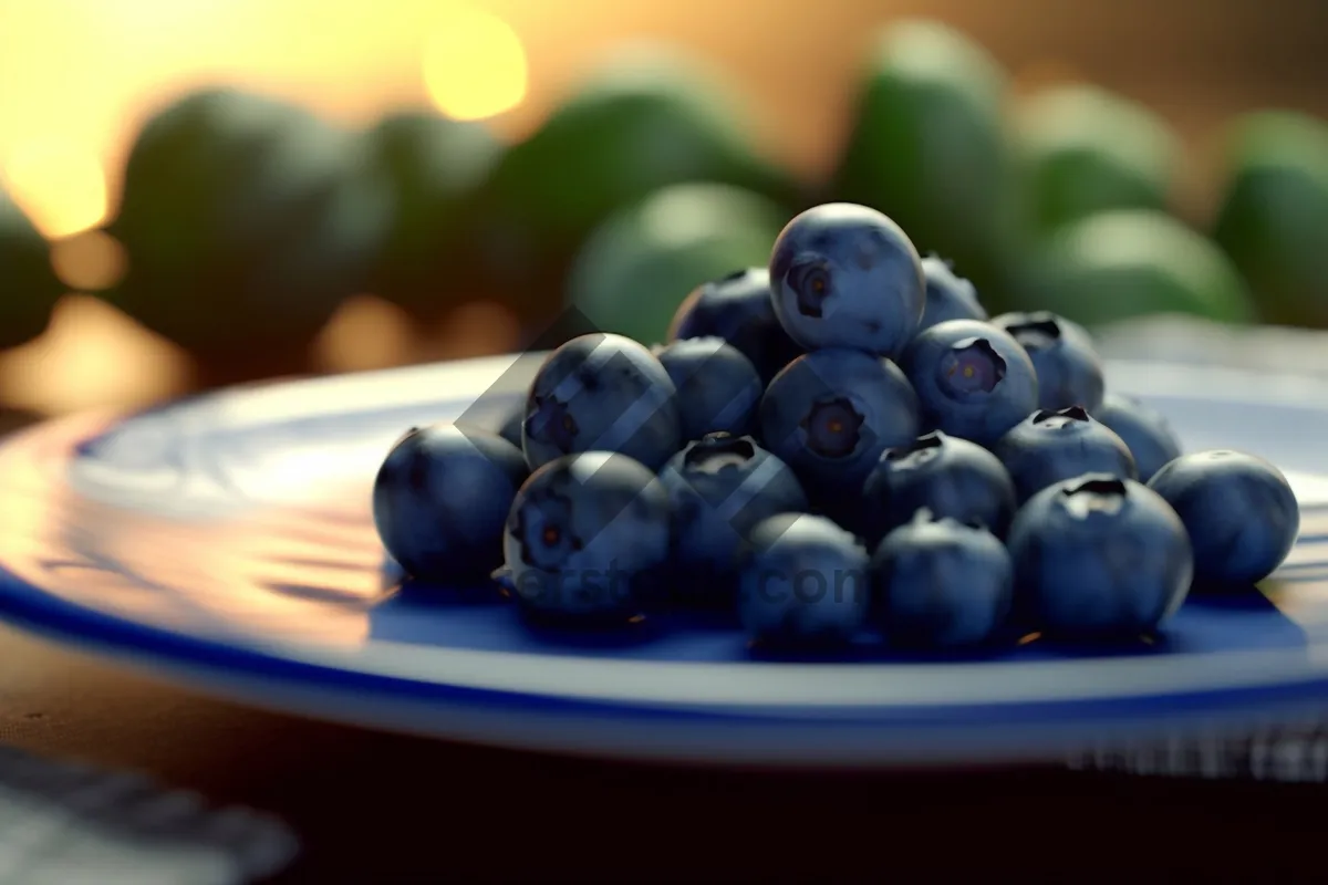 Picture of Healthy Blueberry Fruit Snack - Fresh and Delicious