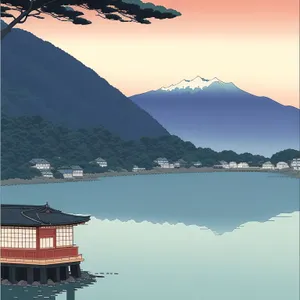 Sunset Serenity: A Beautiful Lakeside Escape