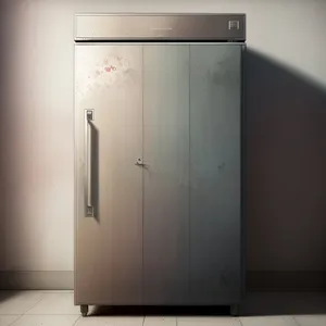 Modern White Refrigerator in Stylish Home Interior