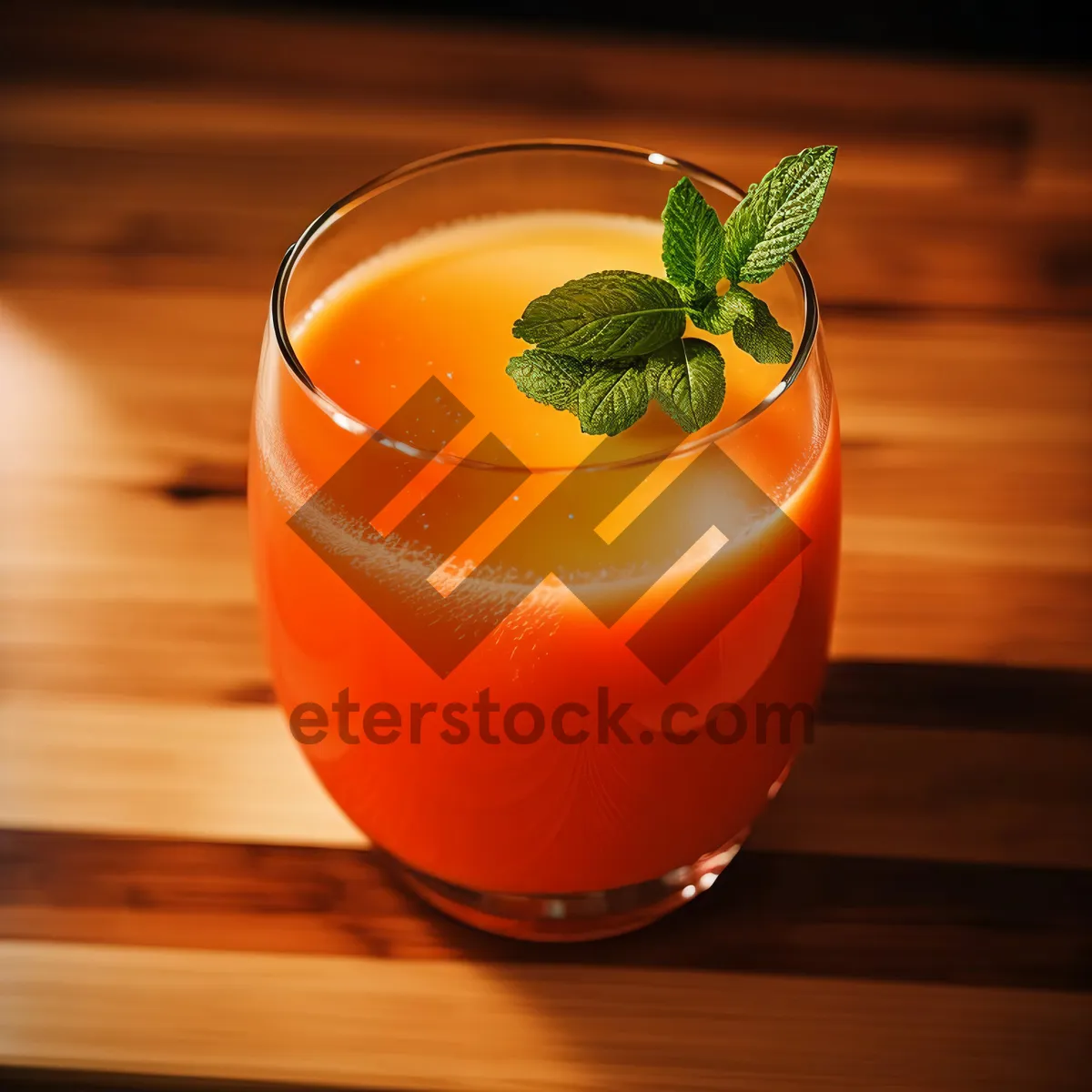 Picture of Refreshing Orange Tea Cocktail with Ice