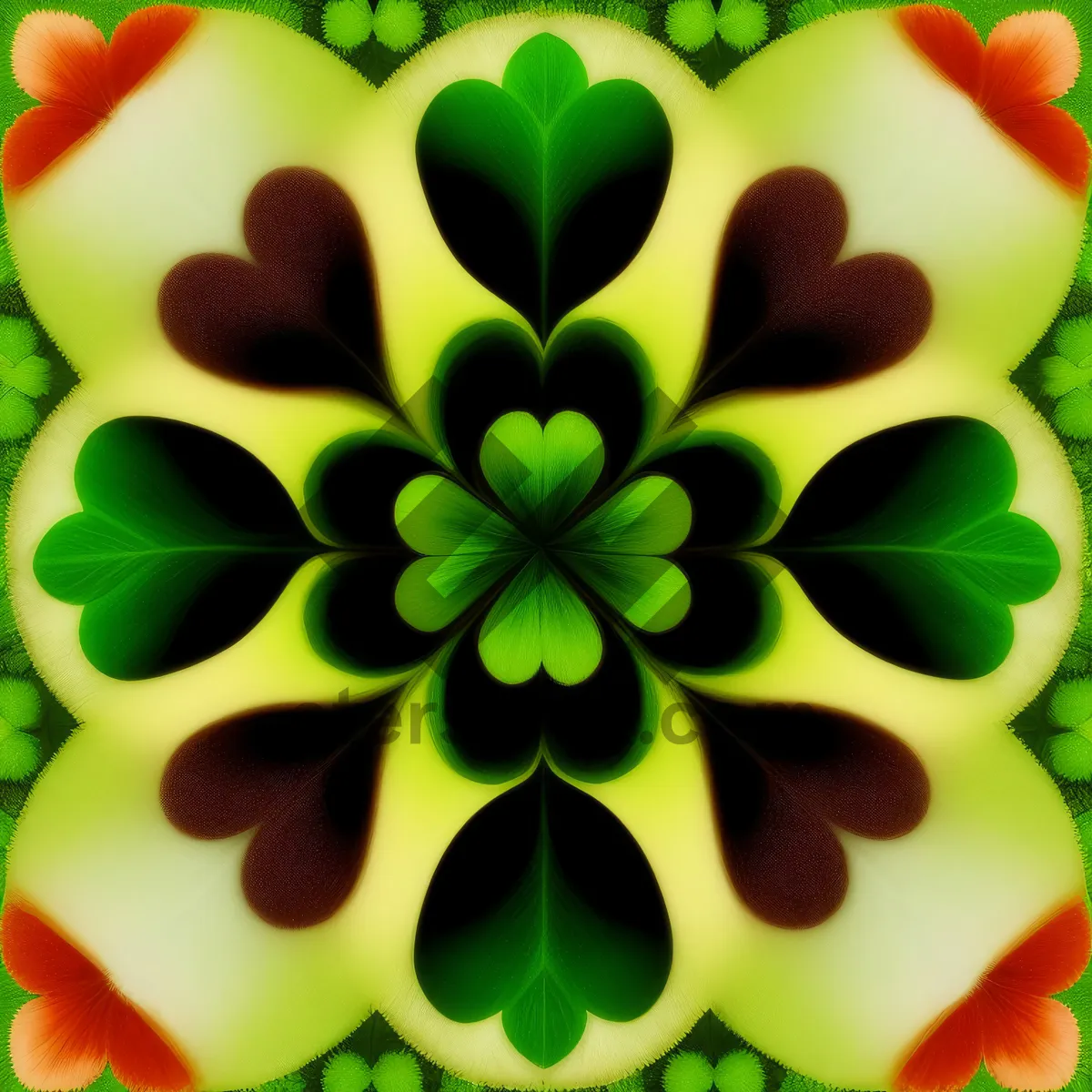 Picture of Colorful Floral Candy: Vibrant Patterned Flower Decoration