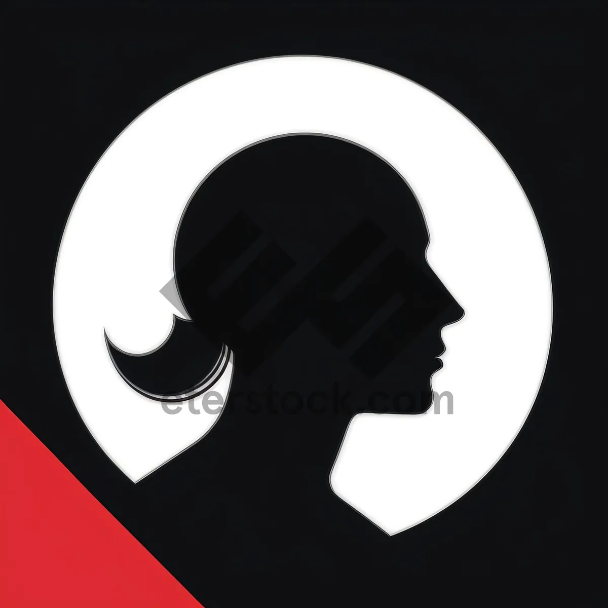 Picture of Black Silhouette Graphic Icon Sign - Artistic Tracing