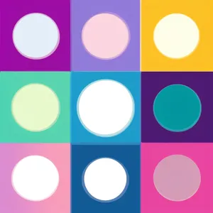 Polka Dot Design: Brightly Colored Circle Graphic