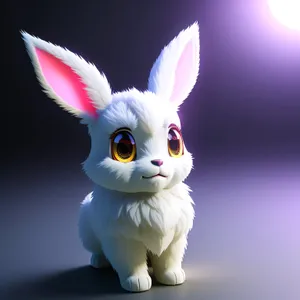 Fluffy Bunny with Adorable Eyes - The Perfect Pet