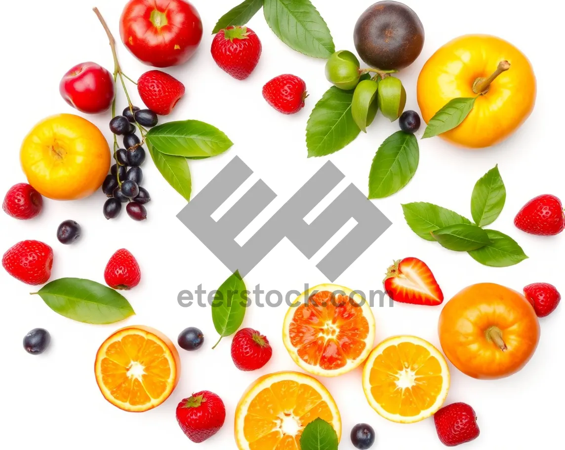 Picture of Fresh and Healthy Salad with a Variety of Fruits and Vegetables