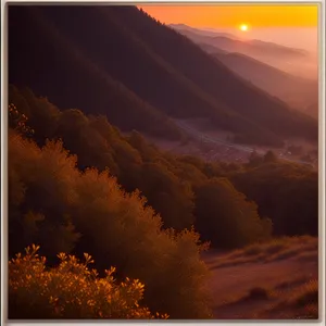 Grand Canyon Sunset: Majestic Horizon Over National Park