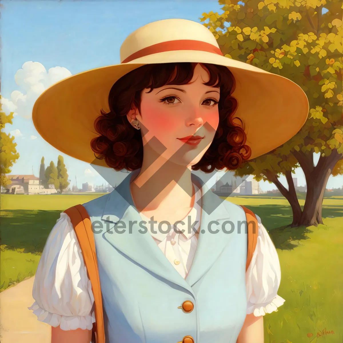 Picture of Smiling female doctor with stethoscope and friendly demeanor