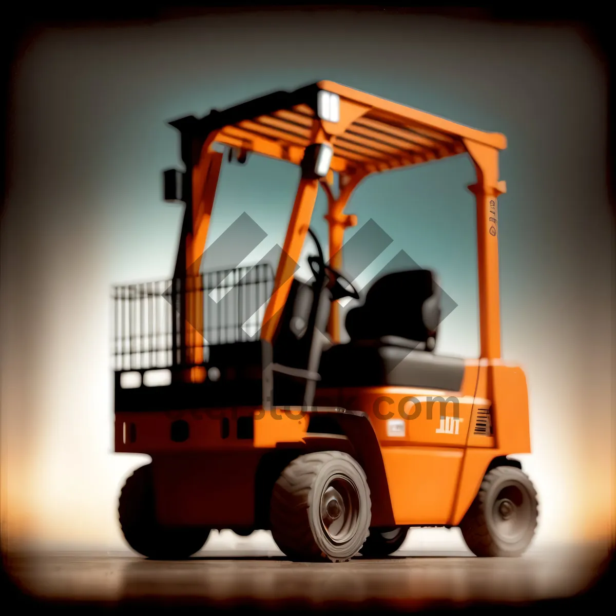 Picture of Industrial Machinery: Forklift at Resort Area