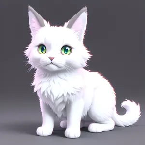 Playful Purebred Kitty with Charming Expression