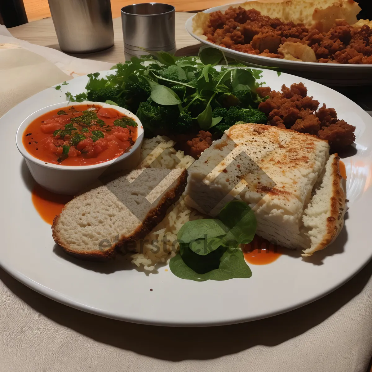Picture of Delicious Salad Plate with Fresh Vegetables