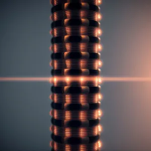 Financial Growth: Stacked Coins in a Coil Structure