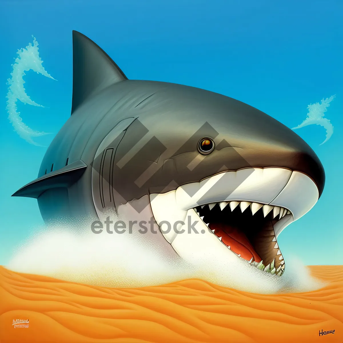 Picture of Jet Shark in the Ocean Waters