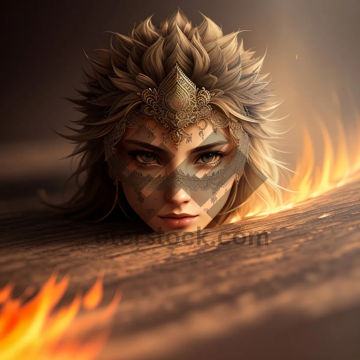 Picture of Mystical Portrait: A Captivating Sorcerer with Enigmatic Hair