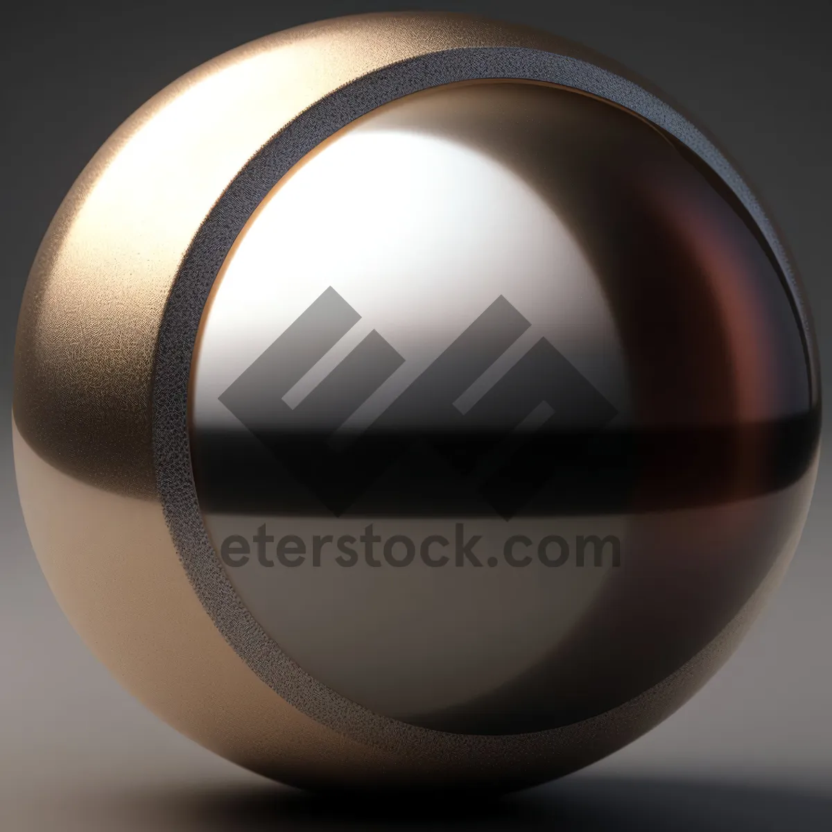 Picture of Shiny Glass Button Icon: Web Design Element with Reflection