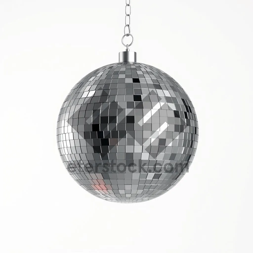 Picture of Glass Sphere Decoration for Festive Holiday Antenna Ball.