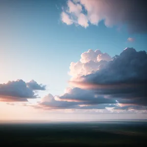 Sunset over Majestic Mountain Range