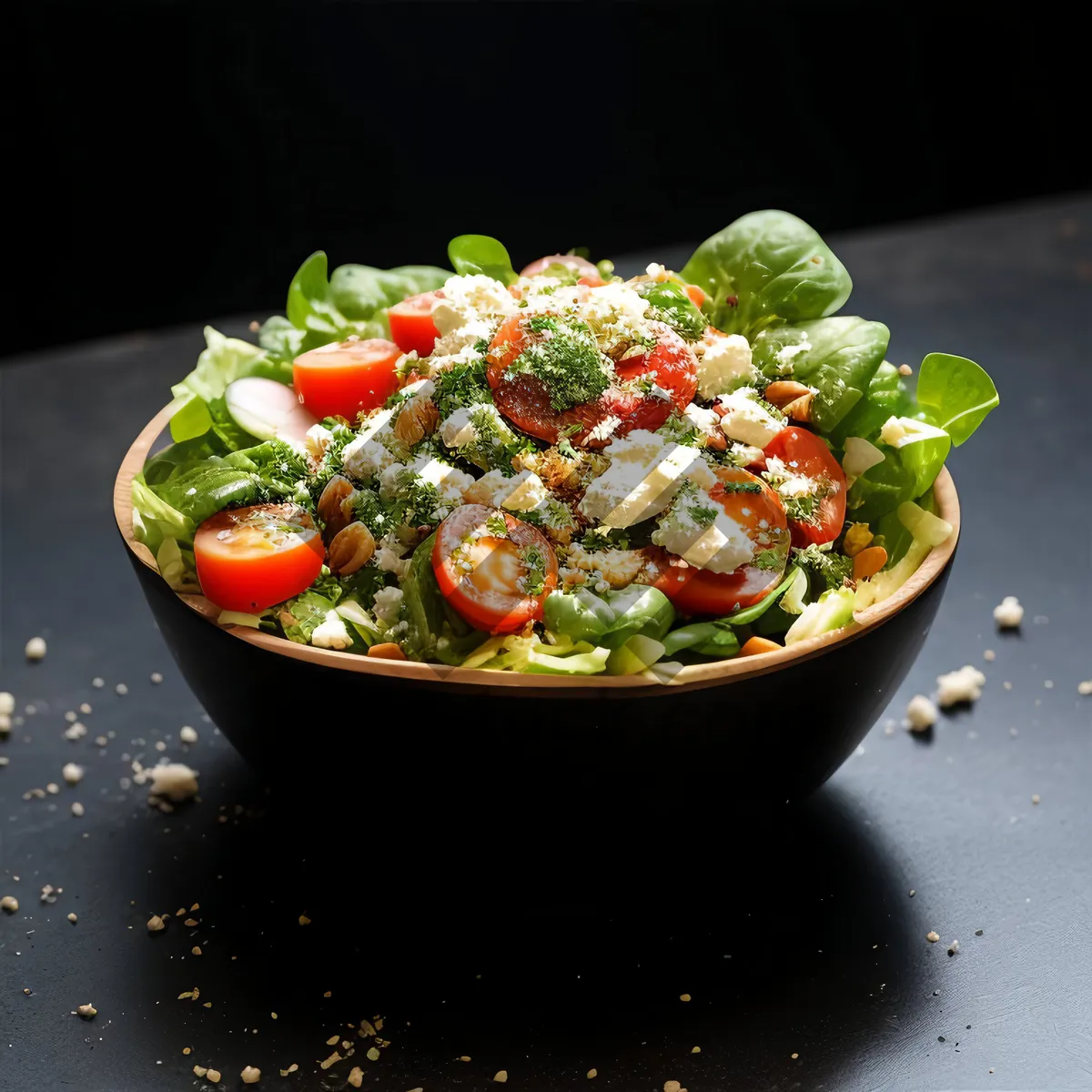 Picture of Healthy and Delicious Vegetable Plate with Guacamole Dip