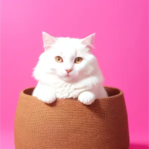 Curious Feline Peeking Out of Bag