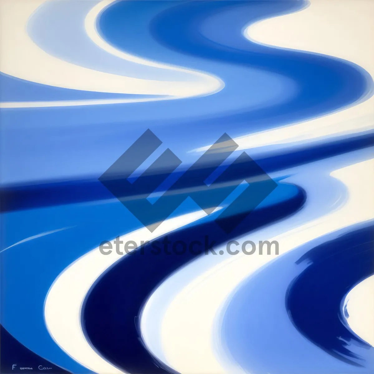Picture of Shimmering Waves: Digital Art with Liquid Motion and Clean Hygienic Design