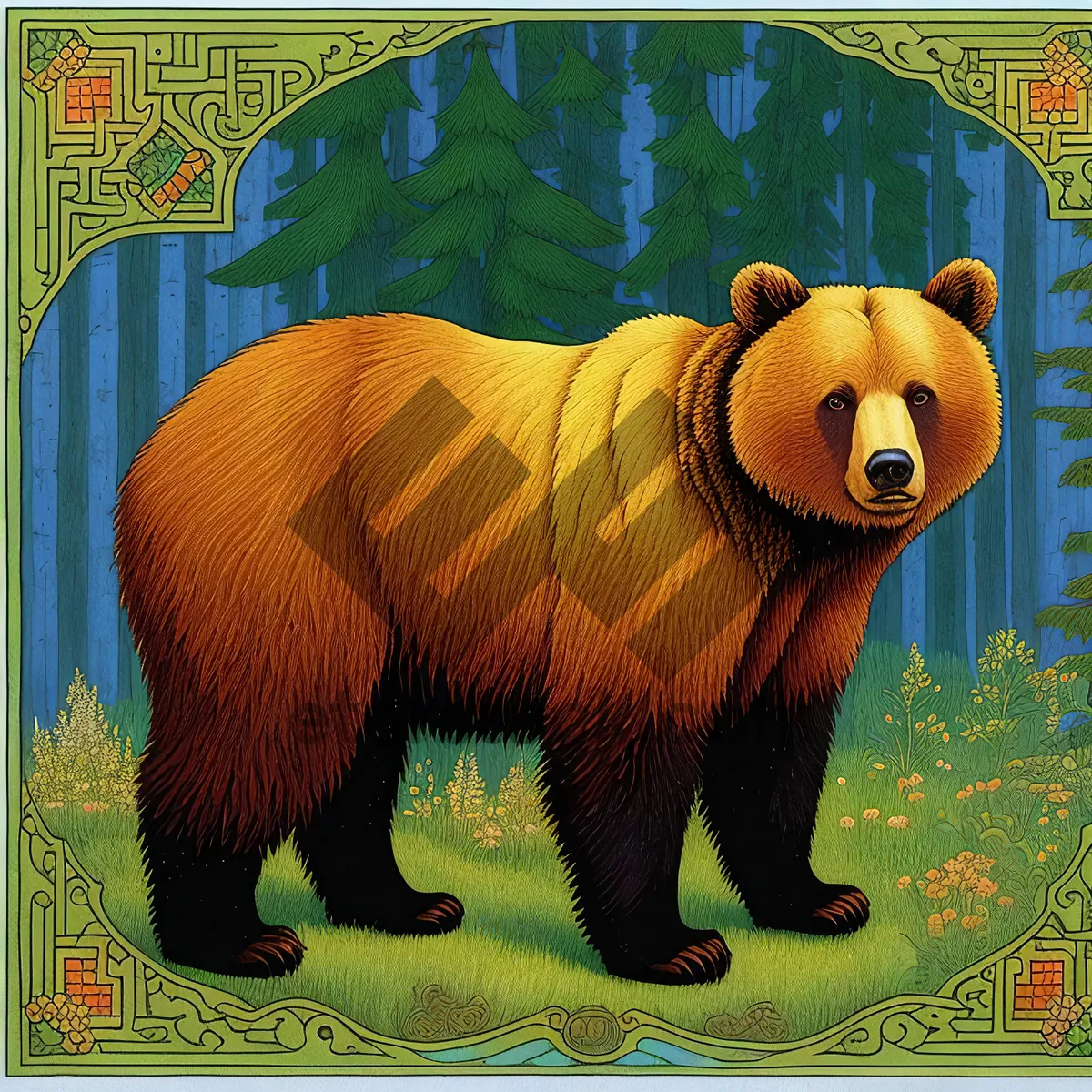 Picture of Cute Bear in Wildlife Menagerie