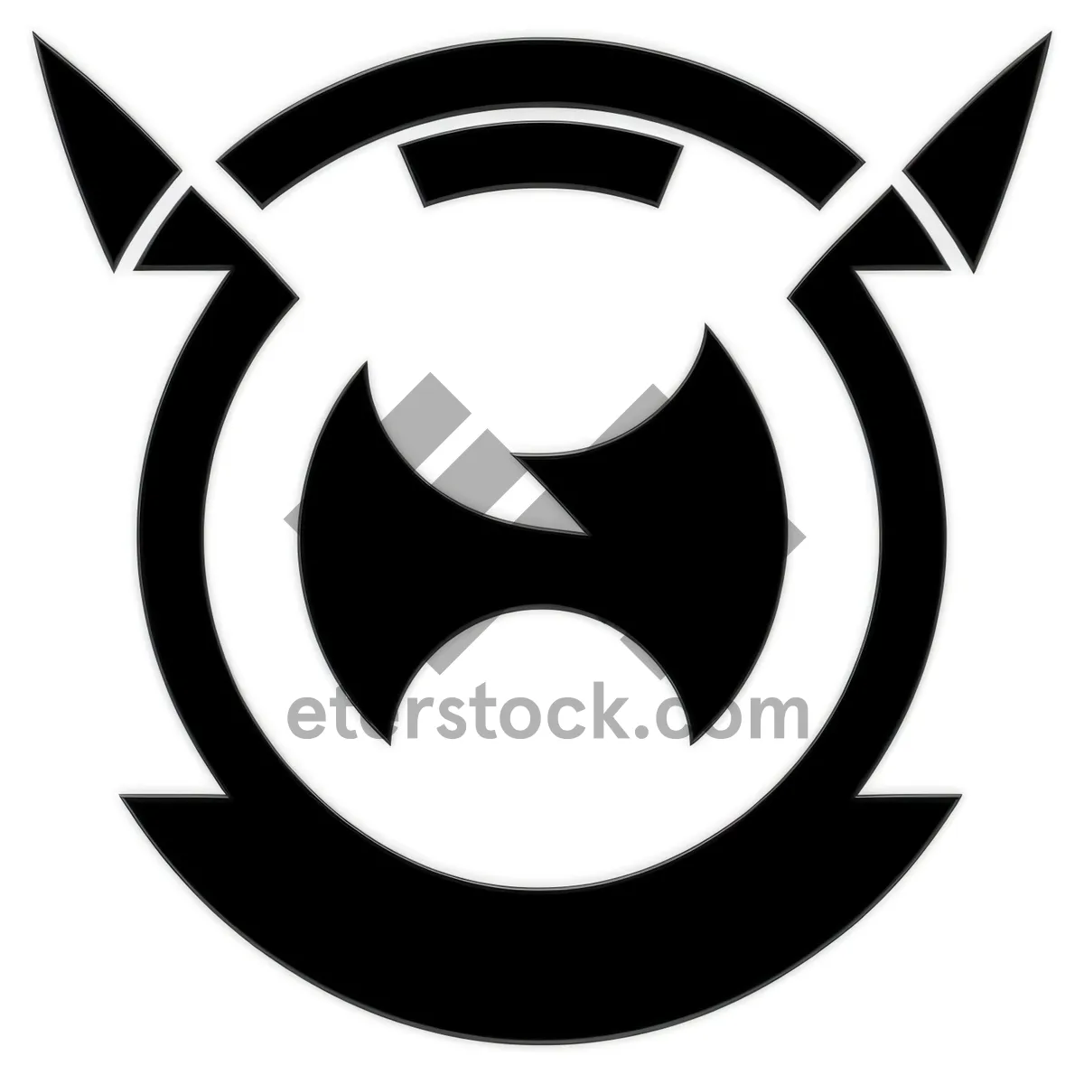 Picture of Black Symbol Set: Artistic Icon Silhouettes for Heraldry Design