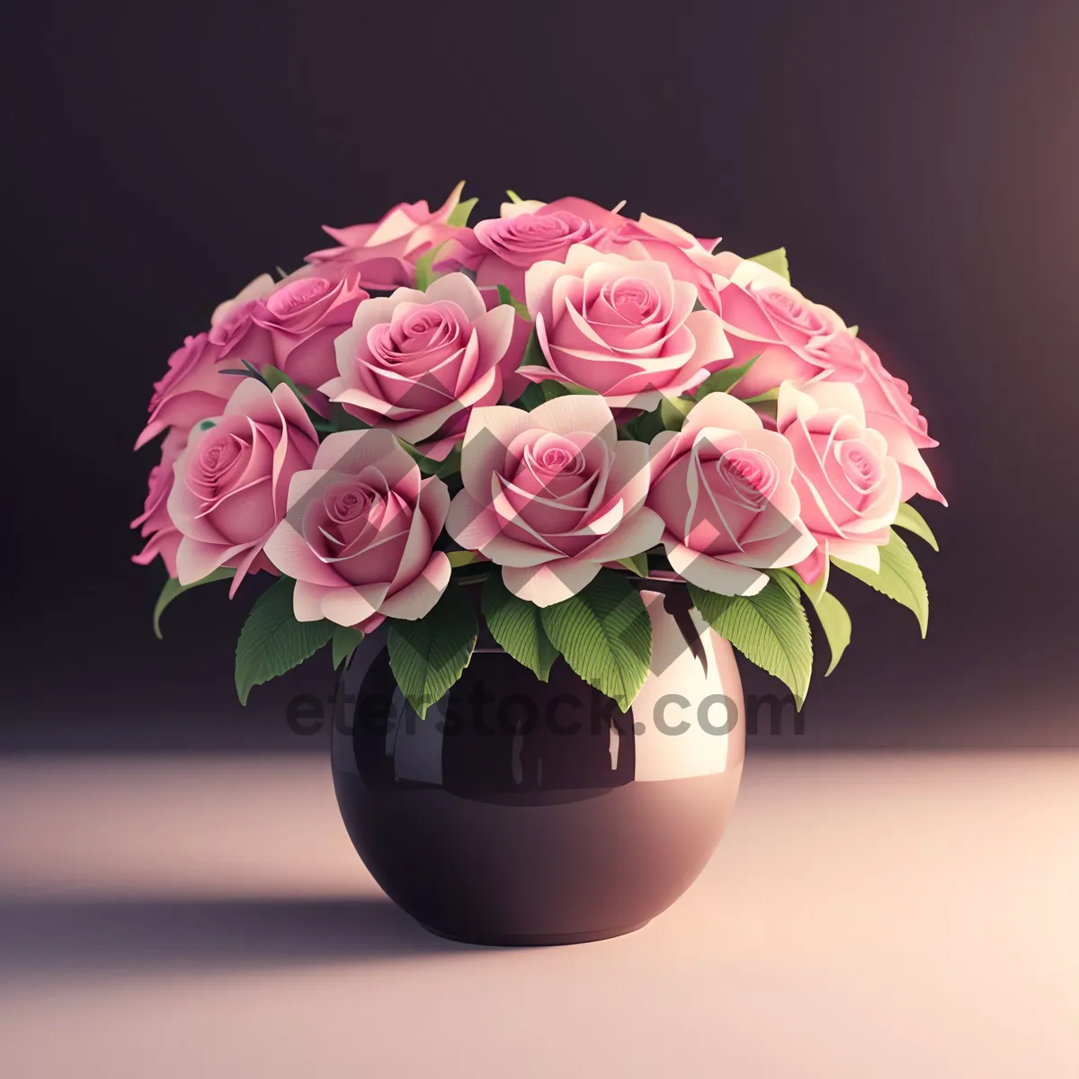Picture of Romantic Wedding Roses in Bloom - Floral Gift