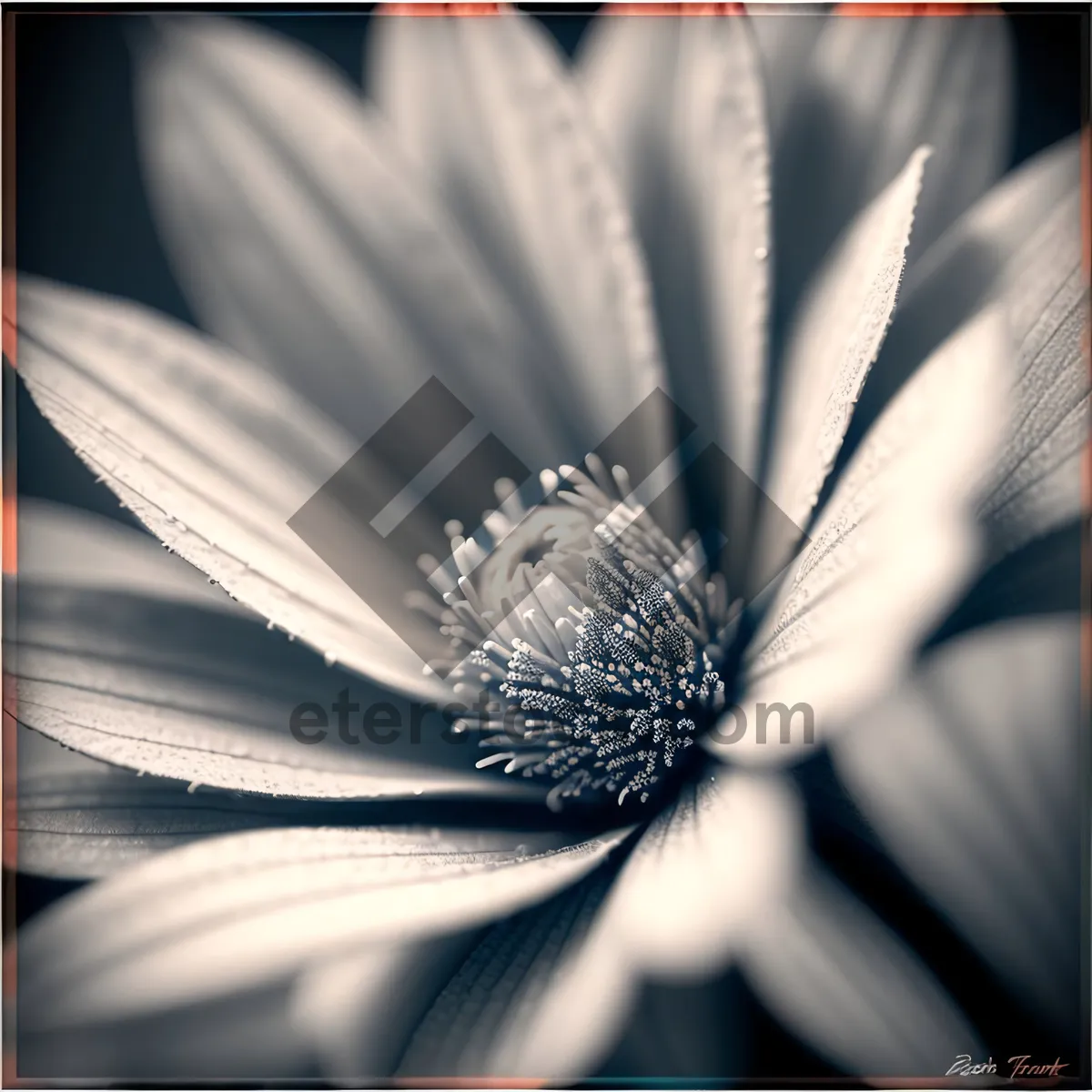 Picture of White Daisy Petal in Light - Vascular Plant