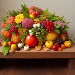 Fresh and Juicy Citrus Fruit Basket with Strawberries