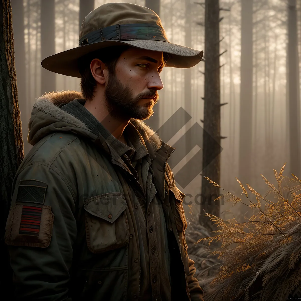 Picture of Stylish Cowboy donning classic hat.