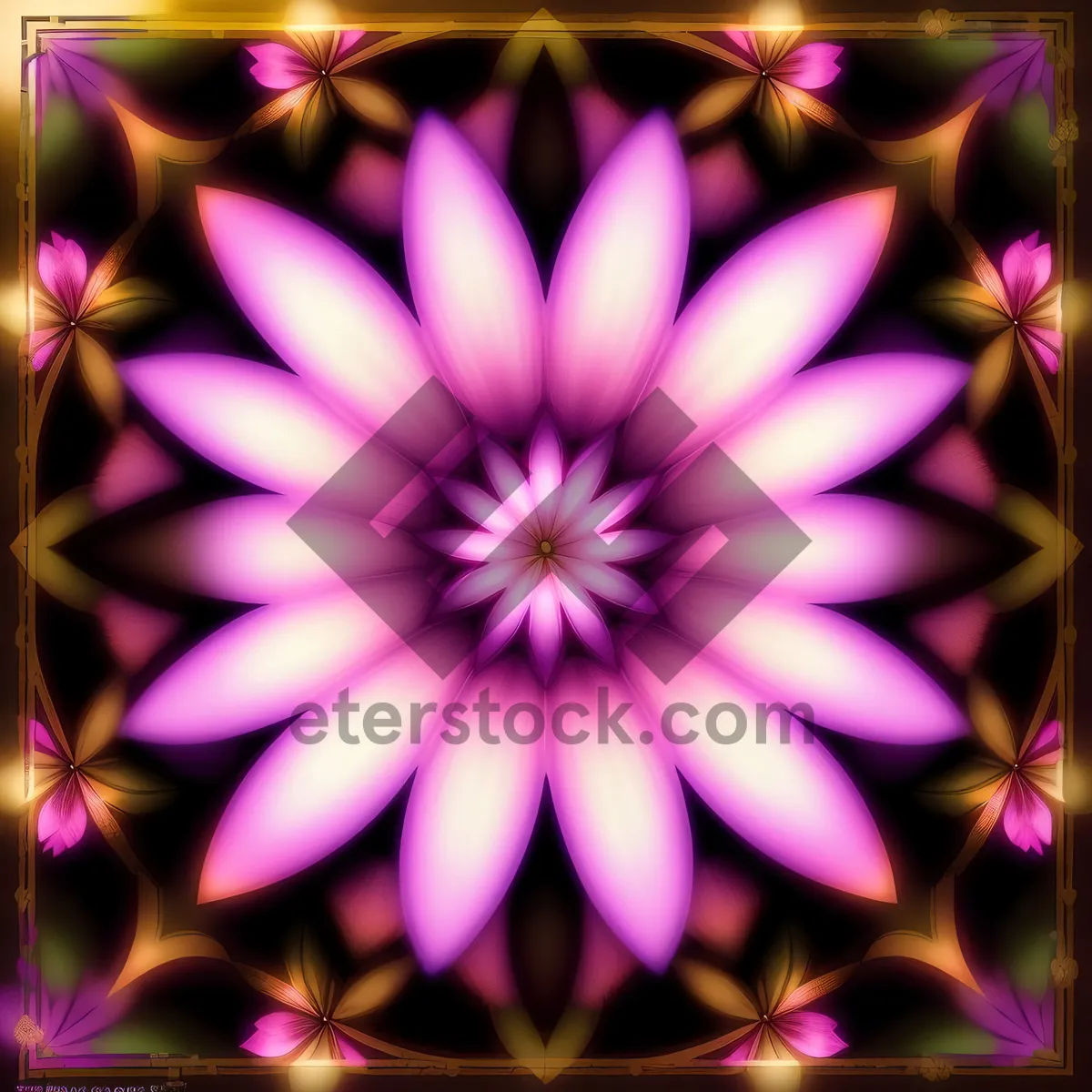 Picture of Lilac Fantasy: Vibrant Fractal Art with Bright Energy