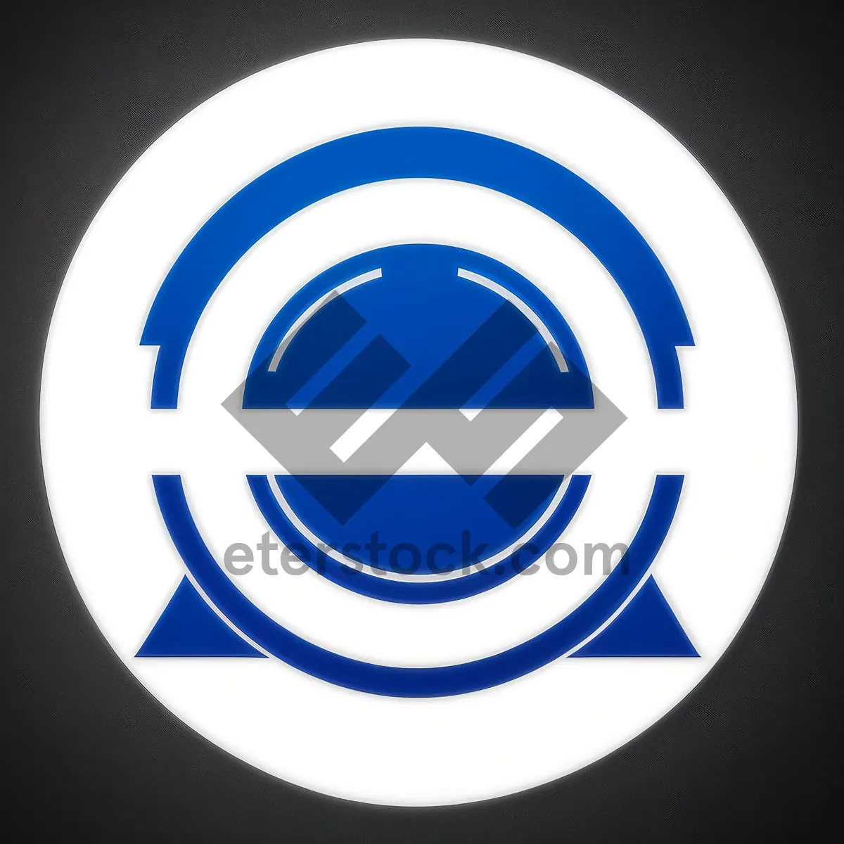 Picture of Shiny Round Web Button with 3D Reflection