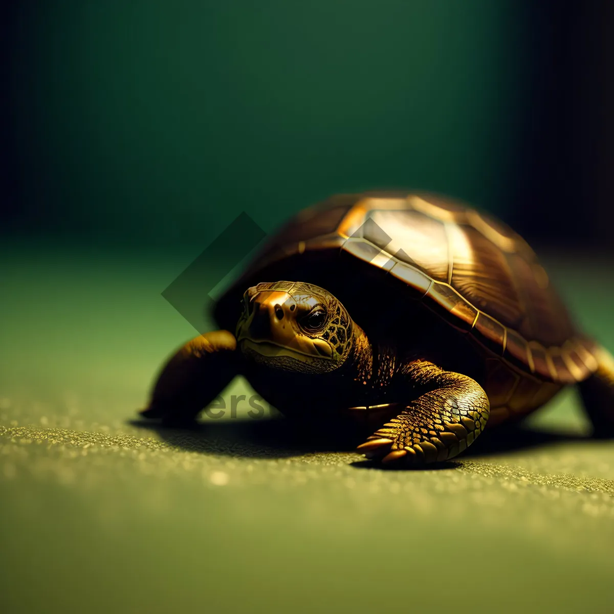 Picture of Slow reptile with a protective shell: Snail Turtle