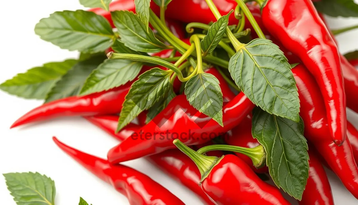 Picture of Colorful Fresh Vegetables: Peppers, Tomato, and Spice