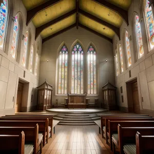 Historic Cathedral Interior with Beautiful Architectural Details